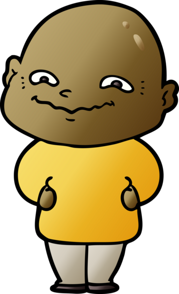 Bir insan tarafından çizilmiş ürkütücü bir çizgi film.