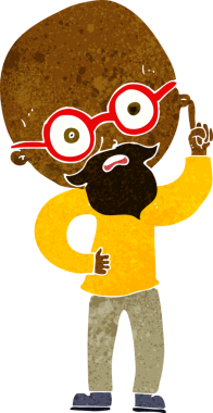 Bir insan tarafından çizilmiş yaşlı adam çizgi filmi.