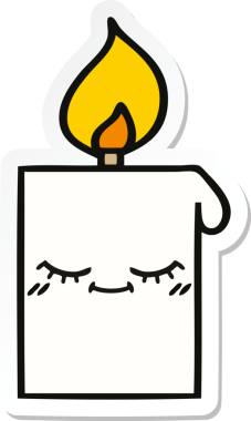 Bir insan tarafından çizilmiş şirin bir çizgi filmin çıkartması.