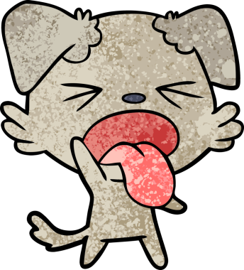 Bir insan tarafından çizilmiş iğrenç bir çizgi film.