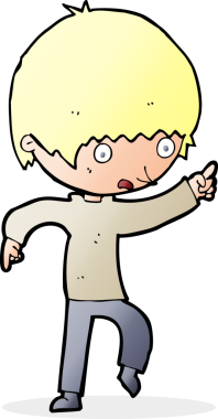 Bir insan tarafından çizilmiş endişeli bir çocuk.