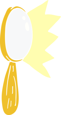 Bir insan tarafından çizilmiş karalama büyüteç.