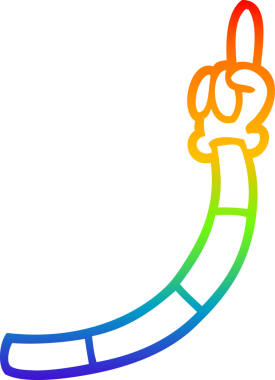 gökkuşağı gradyan çizimi bir insan tarafından çizilmiş eski el hareketlerinin çizimi