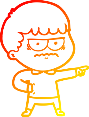 Bir insan tarafından çizilmiş mutlu bir adamın çizgi çizimi.