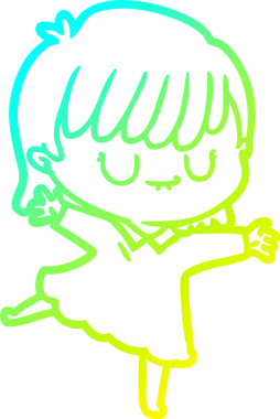 Bir insan tarafından çizilmiş bir karikatür kadın çizimi.