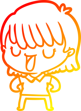 Bir insan tarafından çizilmiş bir karikatür kadın çizimi