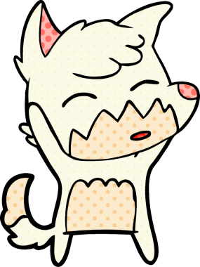 bir insan tarafından çizilmiş tilki çizgi filmi