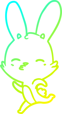 Bir insan tarafından çizilmiş soğuk gradyan çizgi filmi.