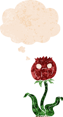 Düşünce baloncuklu çizgi film devedikeni grunge sıkıntılı retro dokuma tarzı bir insan tarafından çizilmiş