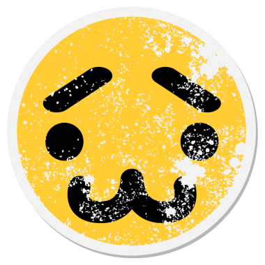 bir insan tarafından çizilmiş güvenilmez hayvan yüzlü çember