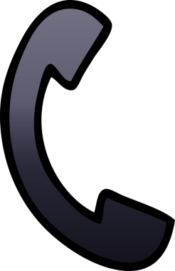 Bir insan tarafından çizilmiş bir telefonun gölgelenmiş karikatürü