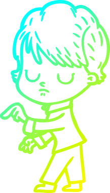 Bir insan tarafından çizilmiş bir karikatür kadın çizimi.