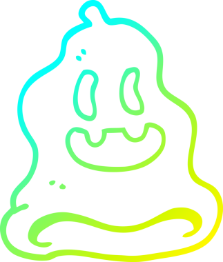 Bir insan tarafından çizilmiş ürkütücü bir karikatür çizimi.