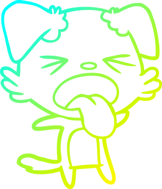 Bir insan tarafından çizilmiş iğrenç bir çizgi film çizimi.