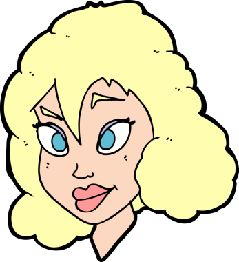 Bir insan tarafından çizilmiş güzel bir kadın.