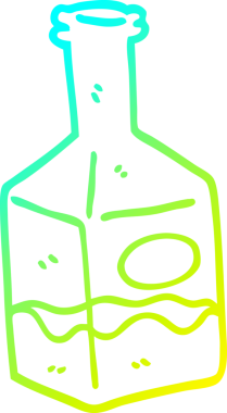 Bir insan tarafından çizilmiş sürahide bir çizgi film şeridi çizimi.