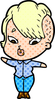 Bir insan tarafından çizilmiş bir karikatür.