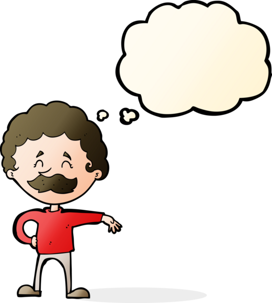 Karikatürist, bir insan tarafından çizilmiş düşünce baloncuğuyla kamp hareketi yapıyor.