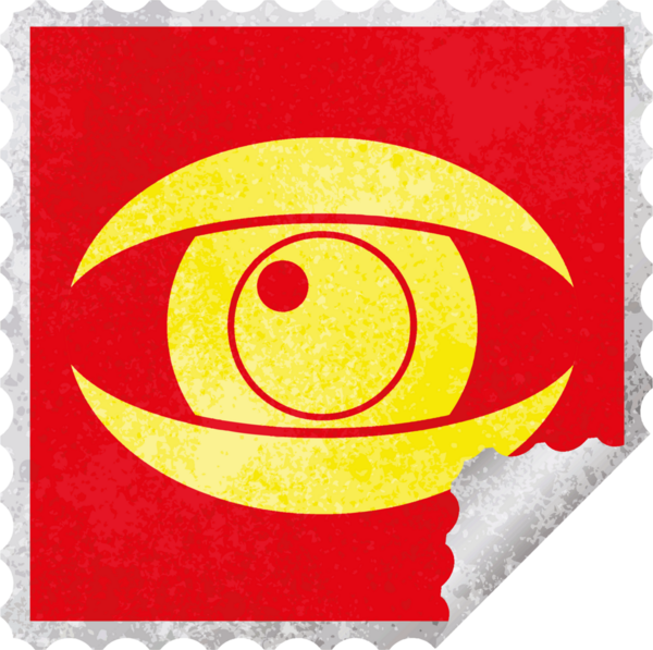 bir insan tarafından çizilmiş görsel vektör kare soyma etiketi