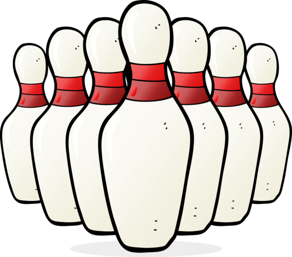 Bir insan tarafından çizilmiş bowling lobutları.