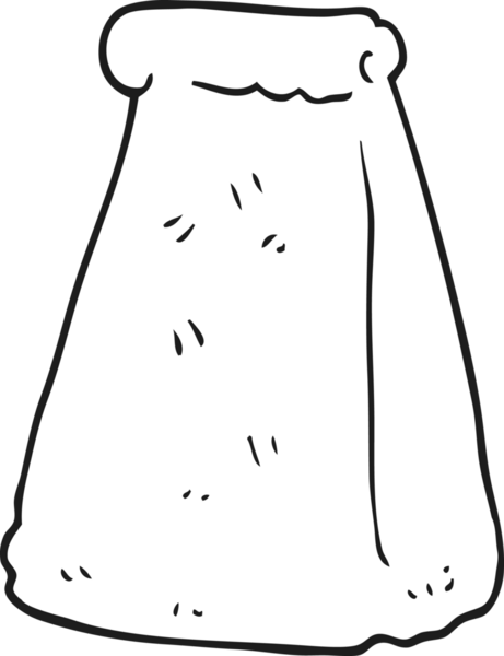 Bir insan tarafından çizilmiş siyah beyaz karikatür kağıdının serbest çizimi.