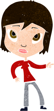 Bir insan tarafından çizilmiş bir karikatür.