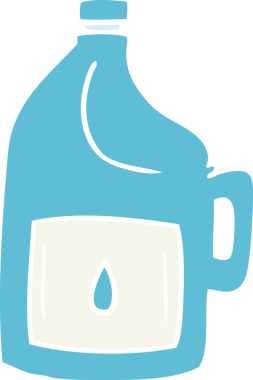 Bir insan tarafından çizilmiş büyük bir içki şişesinin karalaması.