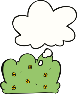 Bir insan tarafından çizilmiş düşünce baloncuklu çit