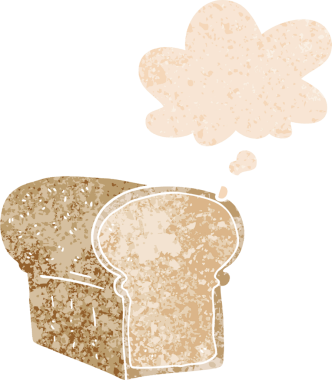 Düşünce baloncuklu çizgi film somunu grunge dertli eski moda bir insan tarafından çizilmiş