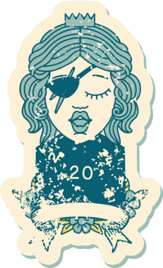 Retro Dövme Tarzı Bir insan tarafından çizilmiş 20 zarlı düzenbaz insan