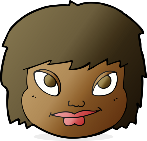 Bir insan tarafından çizilmiş bir kadın yüzü.