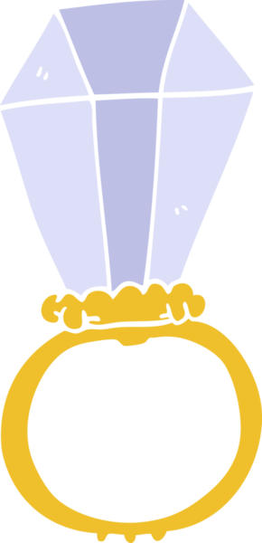 Bir insan tarafından çizilmiş karalama nişan yüzüğü.
