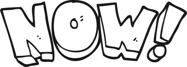 Şimdi bir insan tarafından çizilmiş siyah beyaz bir çizgi film.