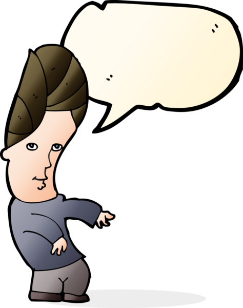 Bir insan tarafından çizilen konuşma baloncuğuyla ilgili endişesi olmayan çizgi film adamı.