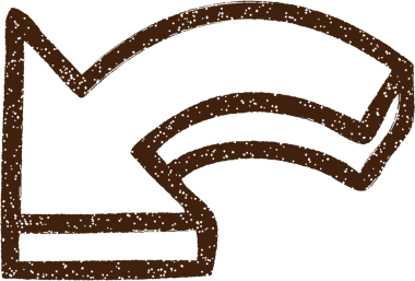 Bir insan tarafından çizilen Yön Oku Kömür Çizimi