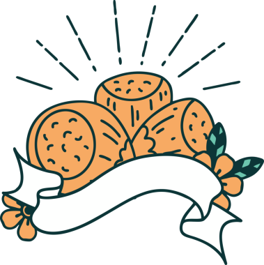 Bir insan tarafından çizilmiş fındık dövmeli parşömen.