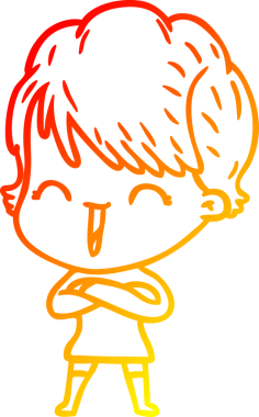 Bir insan tarafından çizilmiş gülen bir karikatür çizimi.