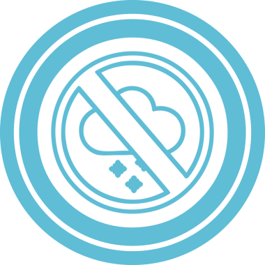 Bir insan tarafından çizilmiş soğuk hava dairesel simgesi yok