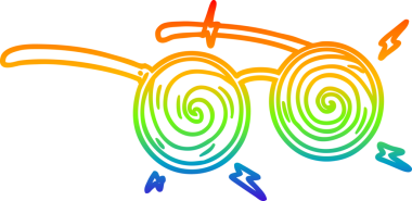 gökkuşağı gradyan çizimi bir insan tarafından çizilmiş X-ışını çizimleri