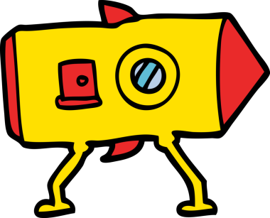 Bir insan tarafından çizilmiş karalama uzay gemisi