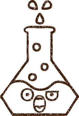 Bilim Deneyi Kömür Çizimi Bir insan tarafından çizildi
