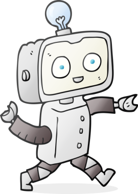 Bir insan tarafından çizilmiş serbest çizim robot.