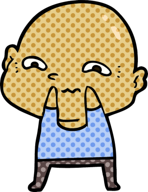 Bir insan tarafından çizilmiş ürkütücü bir çizgi film.