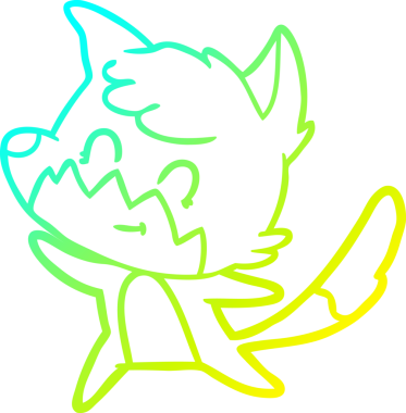 Bir insan tarafından çizilmiş soğuk hava çizgisi.