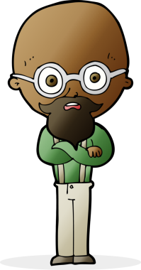 Çizgi film bir insan tarafından çizilmiş yaşlı bir adamı rahatsız ediyor.