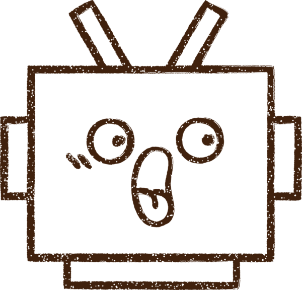 Robot Baş Kömür Bir insan tarafından çizilmiş