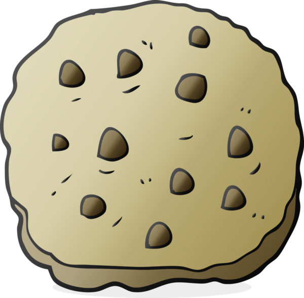 Bir insan tarafından çizilmiş serbest çizgi film kurabiyesi.