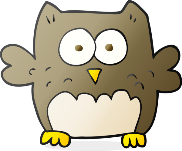 Bir insan tarafından çizilmiş baykuş çizimi.