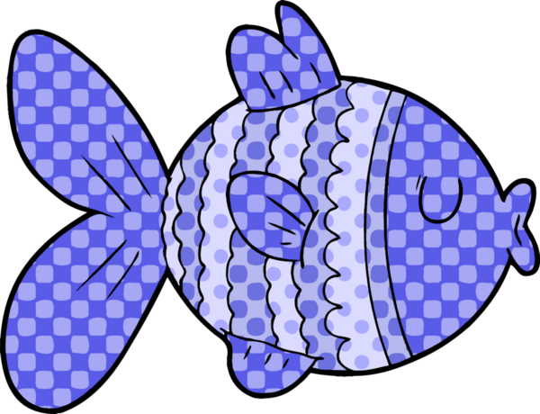 bir insan tarafından çizilmiş karikatür balığı