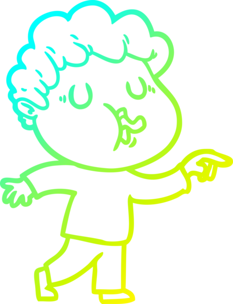 Bir insan tarafından çizilmiş bir çizgi film karakterinin çizimi.